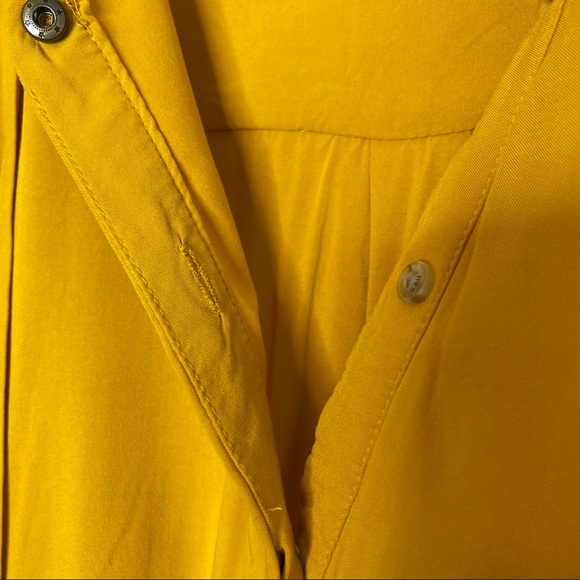 Banana Republic Mustard Yellow Shirt Dress Tunic - Picture 7 of 8